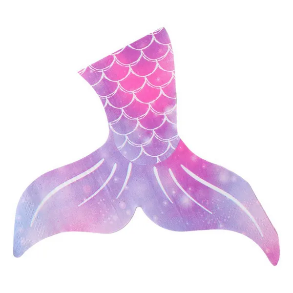 Mermaid Tail Napkins, Mermaid Tail Napkins (20 Napkins)