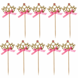 Princess Crown Cupcake Toppers (10 Toppers)