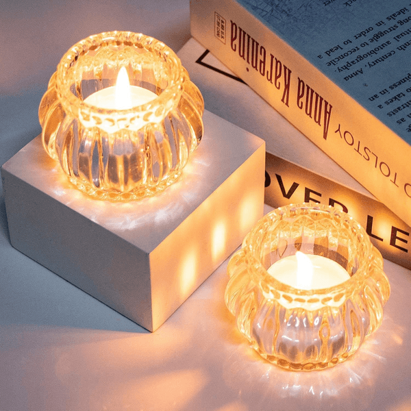 Glass Candleholder, Glass Candleholder (Transparent)