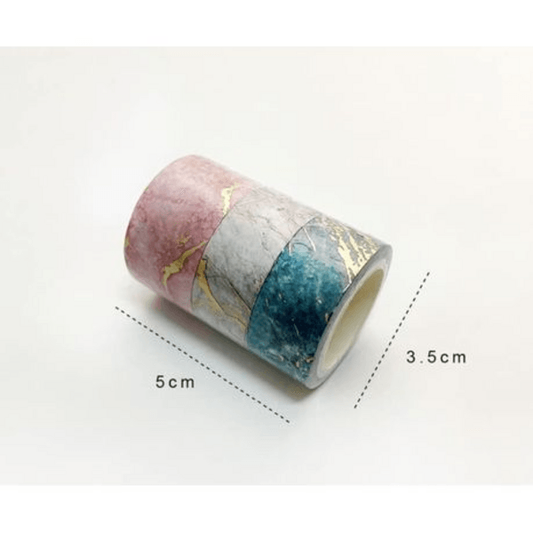 Washi Tape Box Set of 3 (Gold Marble Multi), Washi Tape Box Set of 3 (Gold Marble Multi)