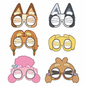 Bluey Themed Masks (6 Masks)