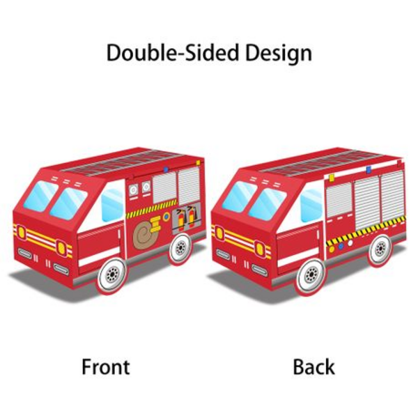 Firetruck Party Favor Boxes, Party Favor Boxes – Firetruck Themed – 12 Boxes