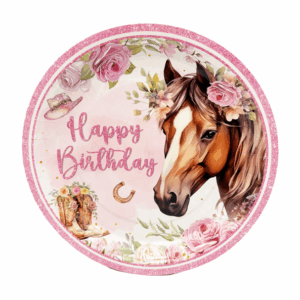 Horse Themed Large Paper Plates (20 Plates)