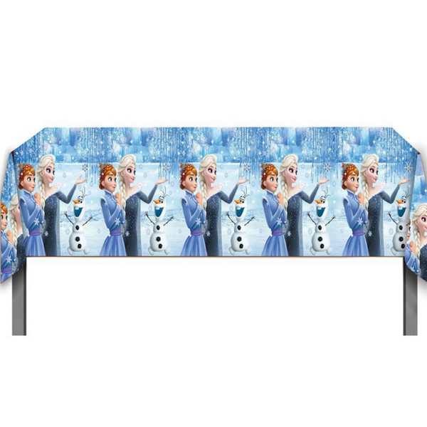 Frozen Plastic Tablecloth, Frozen Plastic Tablecloth – Blue