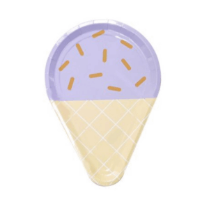Party Paper Plate Set - Ice Cream Theme - 8 Plates