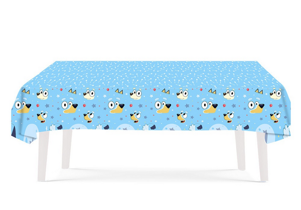Bluey Plastic Tablecloth, Bluey Plastic Tablecloth