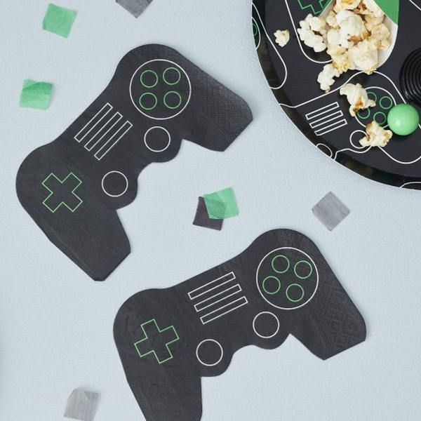 Gaming Remote Napkins, Gaming Remote Napkins (20 Napkins)