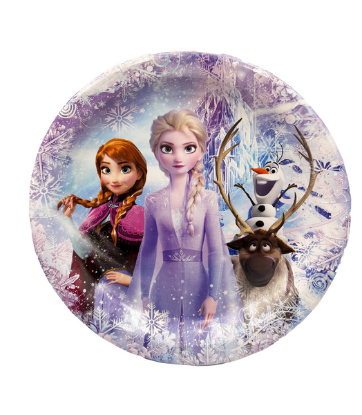 Frozen Large Paper Plates, Frozen Large Paper Plates – Purple (10 Plates)