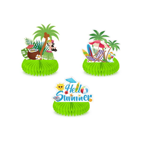 Honeycomb Table Décor - Tropical, Honeycomb Table Décor – Tropical