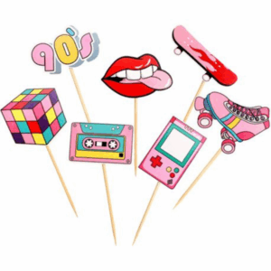 90's Disco Themed Cupcake Toppers 14 Toppers