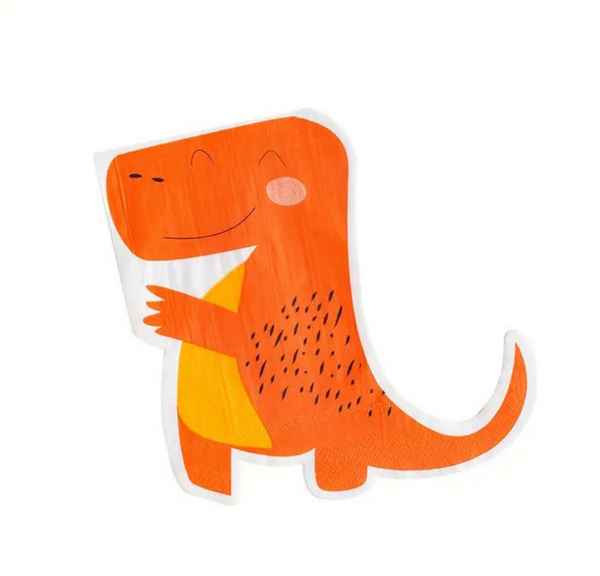 Dinosaur Shaped Napkins, Dinosaur Shaped Napkins (20 Napkins)