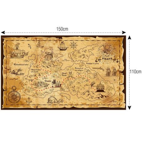 Small Kids Birthday and Photography Backdrop - Pirate Theme, Small Kids Birthday and Photography Backdrop – Pirate Theme