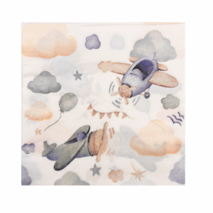 Pastel Airplane Paper Napkins (24 Napkins)