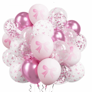 Bow Themed Latex Balloons (30 Balloons)