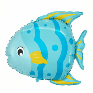 Blue Fish Foil Balloon