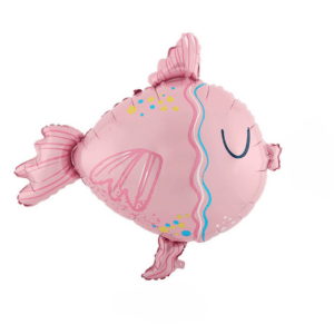 Pastel Pink Fish Foil Balloon