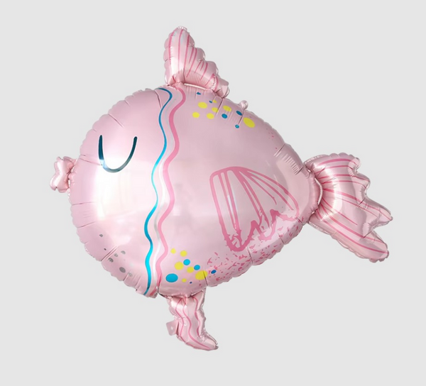 Pastel Pink Fish Foil Balloon, Pastel Pink Fish Foil Balloon