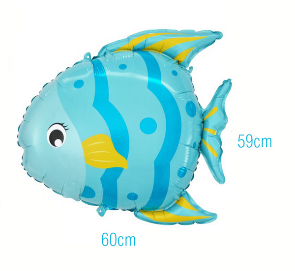 Blue Fish Foil Balloon, Blue Fish Foil Balloon
