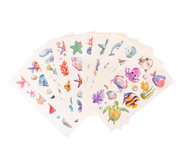 Kids Temporary Tattoos - Ocean Theme, Kids Temporary Tattoos – Ocean Theme