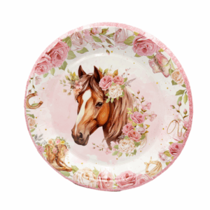 Horse Themed Small Paper Plates (20 Plates)