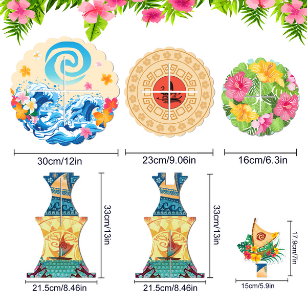 Kids 3 Tier Cupcake Stand - Moana, Kids 3 Tier Cupcake Stand – Moana