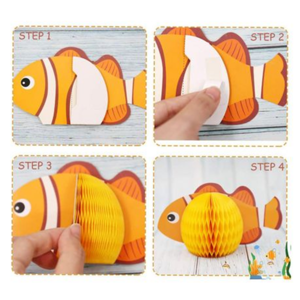 Honeycomb Table Decor - Ocean, Honeycomb Table Decor – Ocean