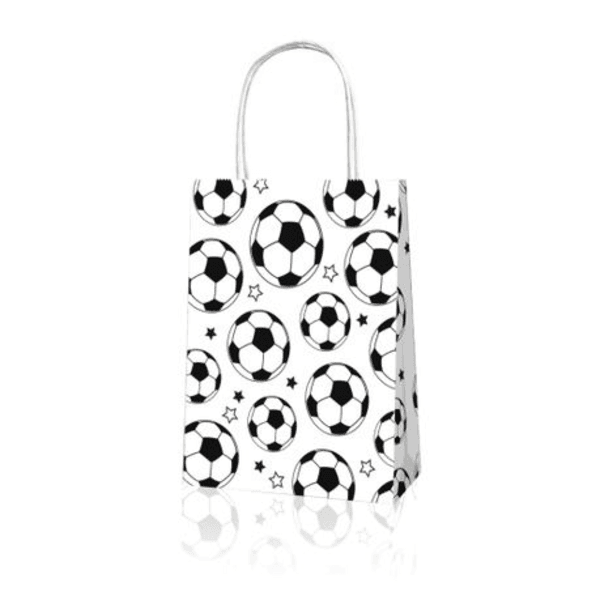 Party Favor Bags with Handles - Soccer Theme - 12 Bags, Party Favor Bags with Handles – Soccer Theme – 12 Bags
