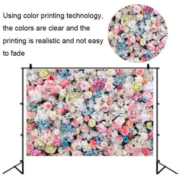 Party Decoration Backdrop Flower Theme, Party Decoration Backdrop Flower Theme 2,1m X 1,5m