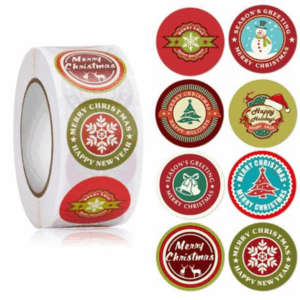 Christmas Packaging Stickers (Multi)