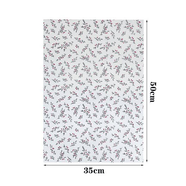 Christmas Themed Tissue Paper, Christmas Themed Tissue Paper – Mistletoe (10 Sheets)