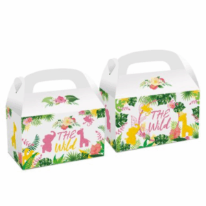 Party Favor Boxes - Wild Jungle Theme - 12 Boxes