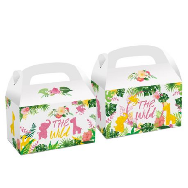Party Favor Boxes - Wild Jungle Theme, Party Favor Boxes – Wild Jungle Theme – 12 Boxes