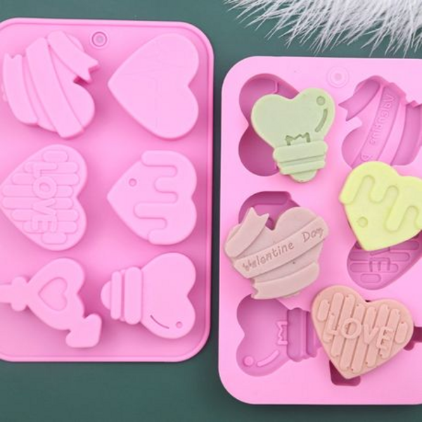 Heart Silicone Mold, Silicone Mold – Heart Variety
