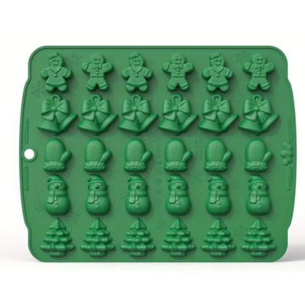 Christmas Themed Silicone Mold (Various Shapes), Christmas Themed Silicone Mold (Various Shapes)