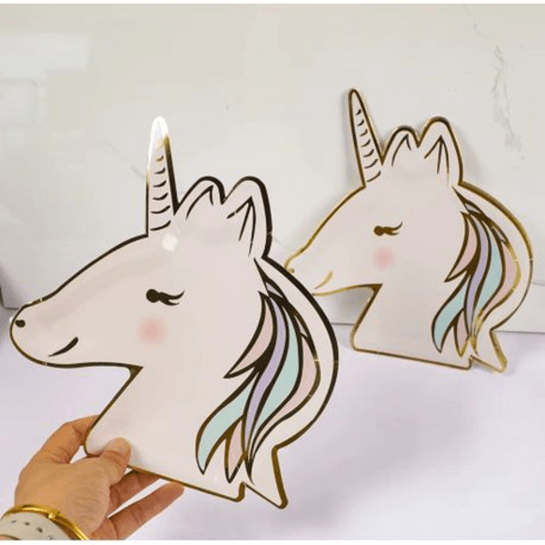 Party Paper Plate Set - Unicorn Theme, Party Paper Plate Set – Unicorn Theme – 8 Plates