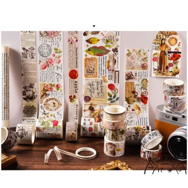 Retro Style Washi Tape Set - Forest, Retro Style Washi Tape Set – Forest