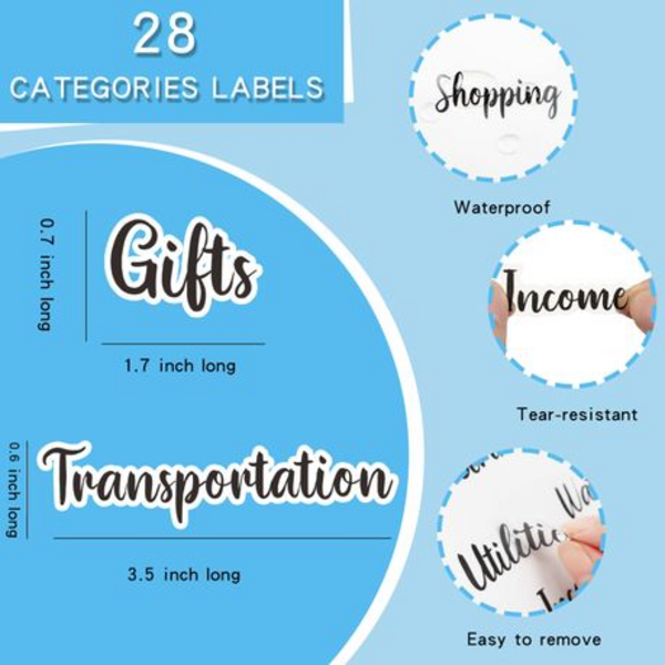 A6 PU Leather Budget Binder Notebook - Midnight Blue Marble, A6 PU Leather Budget Binder Notebook – Midnight Blue Marble