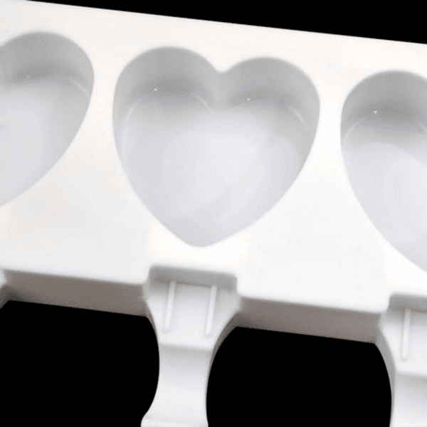 Silicone Heart Ice Cream Mold, Silicone Heart Ice Cream Mold