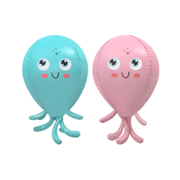 Octopus Foil Balloon Set, Octopus Foil Balloon Set