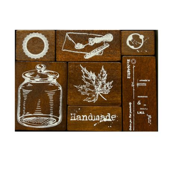 Decorative Rubber Stamp Set (Handmade), Decorative Rubber Stamp Set (Handmade)