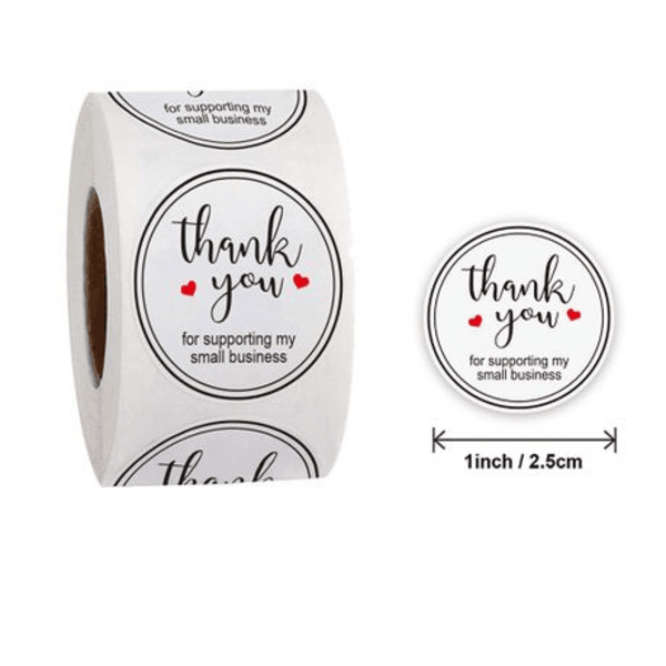 Thank You Stickers - Business, Thank You Stickers – Business