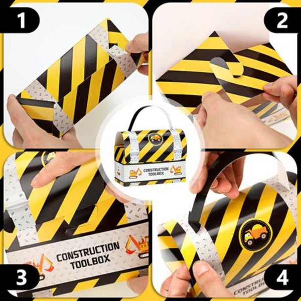 Party Favor Boxes - Construction Theme (12 Boxes), Party Favor Boxes – Construction Theme (12 Boxes)