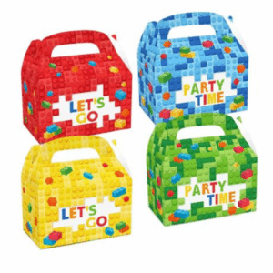 Party Favor Boxes - Lego Theme -12 Boxes