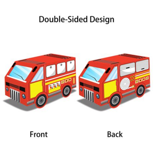 Firetruck Party Favor Boxes, Party Favor Boxes – Firetruck Themed – 12 Boxes