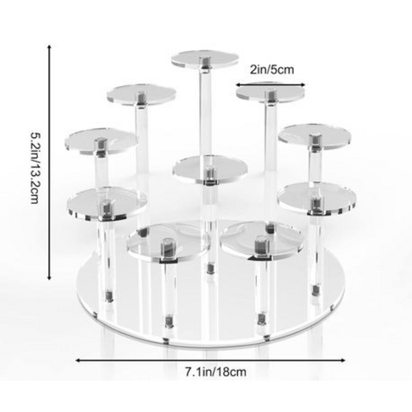 Acrylic Cupcake Stand - Holds 10 Cupcakes, Acrylic Cupcake Stand – Holds 10 Cupcakes