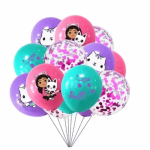 Gabby's Dollhouse Latex Balloon Set Confetti Balloons (15 Balloons)