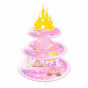 Kids Birthday Party 3 Tier Cupcake Stand - Princess