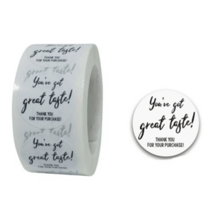 Thank You Stickers - Great Taste
