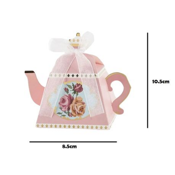 Small Party Favor Boxes - Tea Pot Tea Party Theme - 10 Boxes, Small Party Favor Boxes – Tea Pot Tea Party Theme – 10 Boxes