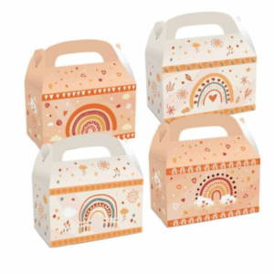 Party Favor Boxes - Rainbow Theme - 12 Boxes